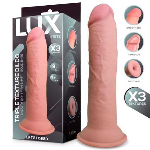 DILDO FRITZ TRIPLE DENSIDAD 9"