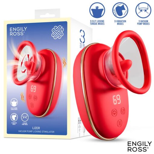 LIZER ESTIMULADOR CON LENGUA OSCILANTE,BOMBA DE VACIO Y VIBRACION.