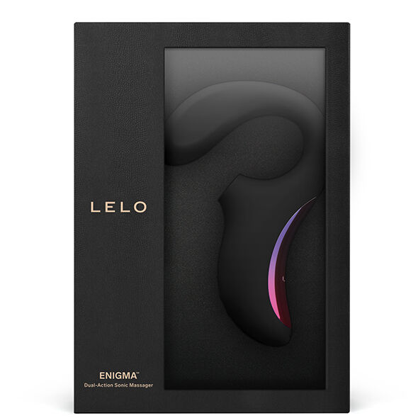 LELO - ENIGMA DOBLE ESTIMULACIÓN SUCCION MASAJEADOR NEGRO - Imagen 10