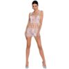 PASSION - WOMAN BS090 BODYSTOCKING BLANCO TALLA UNICA