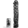 ALL BLACK - DILDO GIGANTE FISTING SUAVE 32 CM