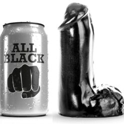 ALL BLACK - DILDO REALISTICO 13 CM