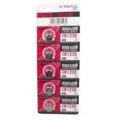 MAXELL - PILA BOTON LITIO CR1220 3V BLISTER*5