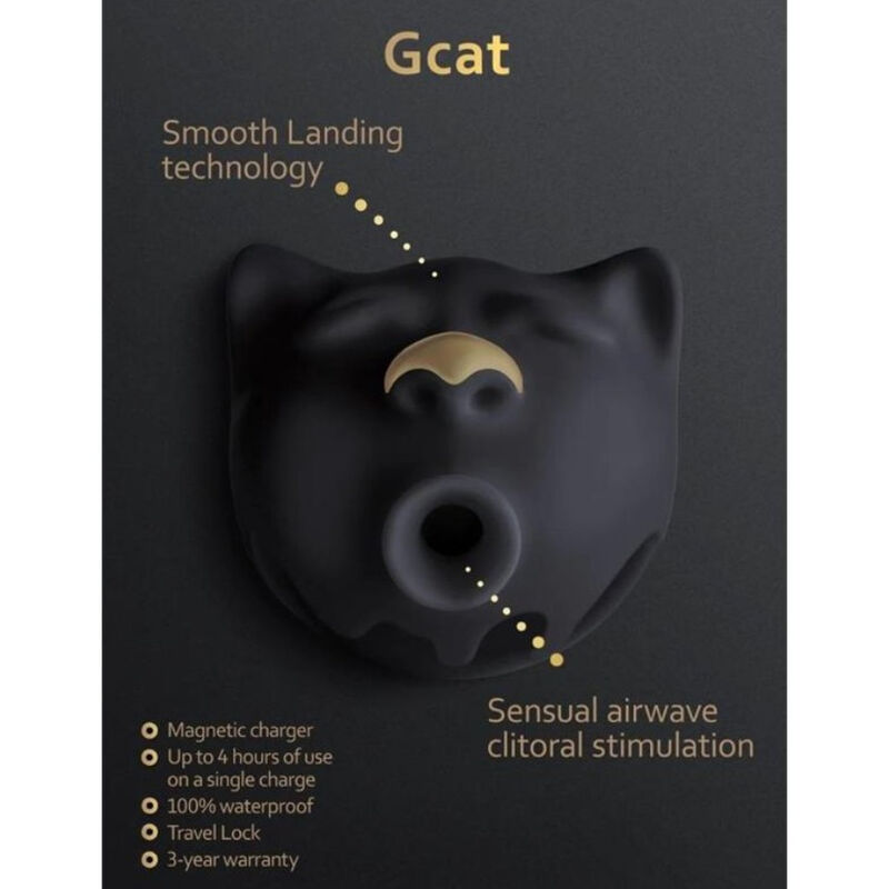 G-VIBE - GCAT MYSTIC SUCCIONADOR DE CLÍTORIS NEGRO - Imagen 2