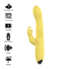 INTENSE - TOKY VIBRADOR MULTIFUNCIÓN RECARGABLE UP  DOWN CON ESTIMULADOR DE CLITORIS AMARILLO