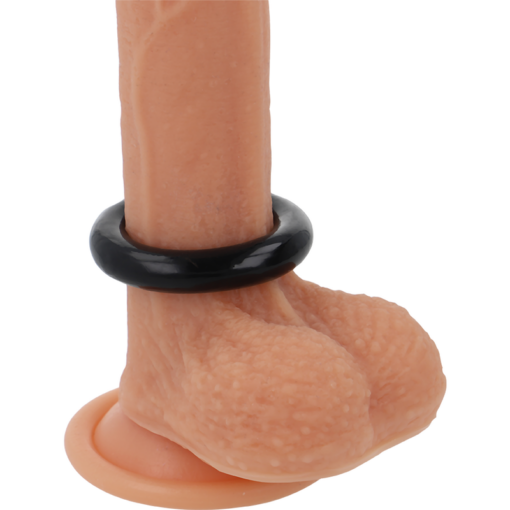 POWERING - SUPER FLEXIBLE Y RESISTENTE ANILLO PENE  4.5CM NEGRO