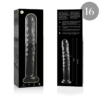 NEBULA SERIES BY IBIZA - MODELO 16 DILDO CRISTAL BOROSILICATO TRANSPARENTE 18.5 CM -O- 3 CM
