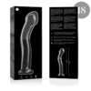 NEBULA SERIES BY IBIZA - MODELO 18 DILDO CRISTAL BOROSILICATO TRANSPARENTE 18.5 CM -O- 3.5 CM