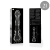 NEBULA SERIES BY IBIZA - MODELO 21 DILDO CRISTAL BOROSILICATO TRANSPARENTE 20.5 CM -O- 3.5 CM