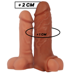VIRILXL - EXTENSION DE PENE LIQUID SILICONE V9 MARRÓN
