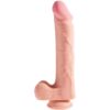 KING COCK - PENE REALISTICO 3D CON TESTICULOS 24.8 CM NATURAL