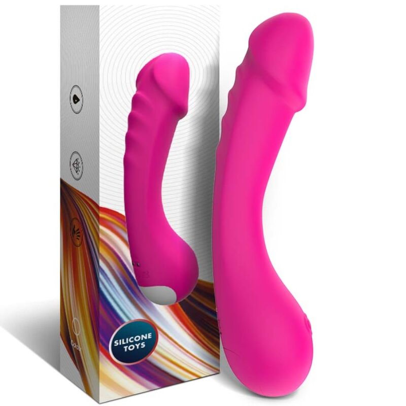 ARMONY - DILDO VIBRADOR PUNTO G SILICONA FUCSIA - Imagen 6