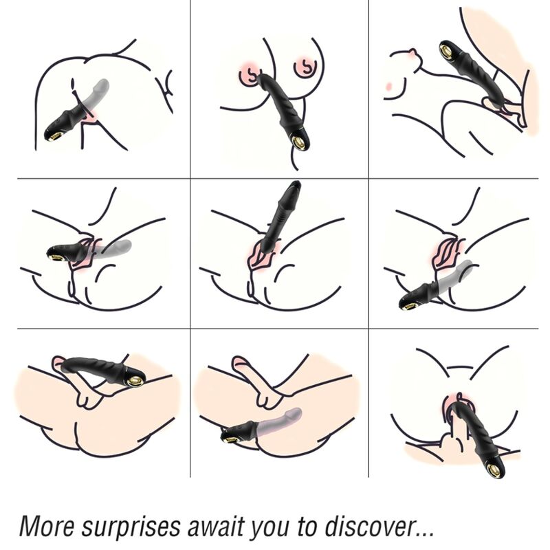 ARMONY - JOYBLADE DILDO VIBRADOR ROTADOR NEGRO - Imagen 3