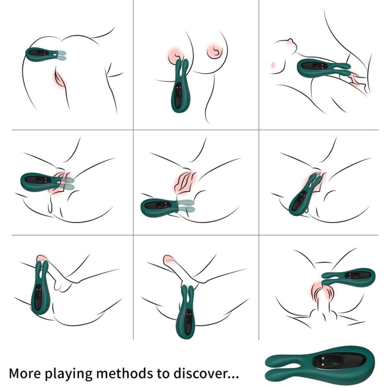 ARMONY - ESTIMULADOR VIBRADOR RABBIT VERDE - Imagen 3