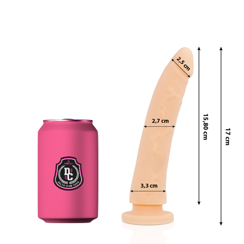 DILDO REALISTA NATURAL SILICONA MEDICA