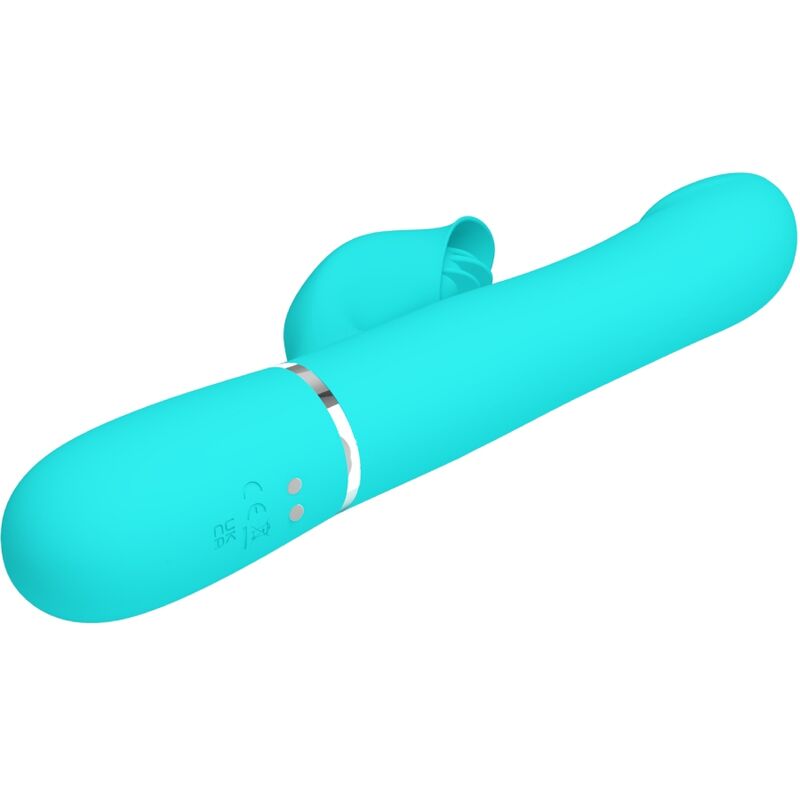 PRETTY LOVE - VIBRADOR RABBIT PERLAS VERDE AGUA - Imagen 5