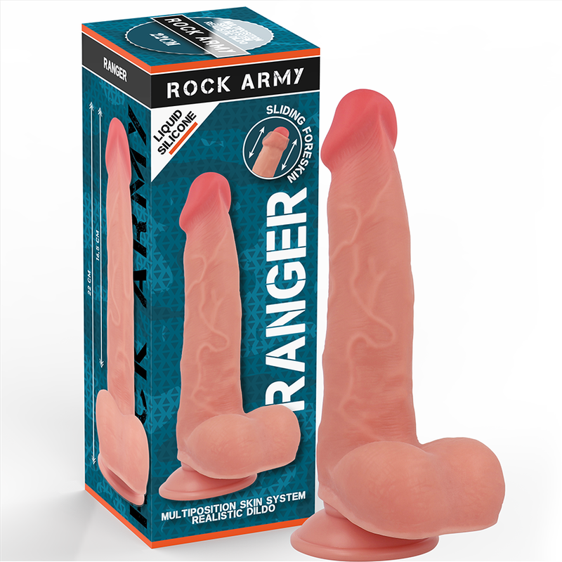 RANGER DILDO REALISTA CON SILICONA LIQUIDA DE DOBLE DENSIDAD
