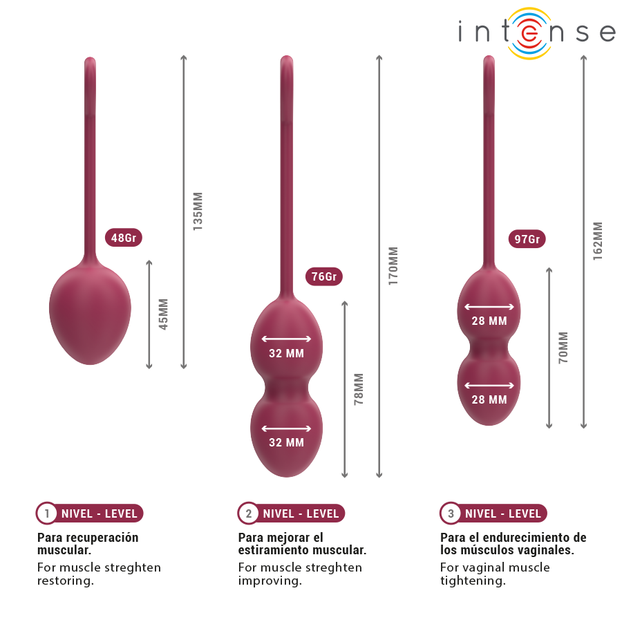 INTENSE - CHARLI KIT BOLAS KEGEL VIOLET - Imagen 5