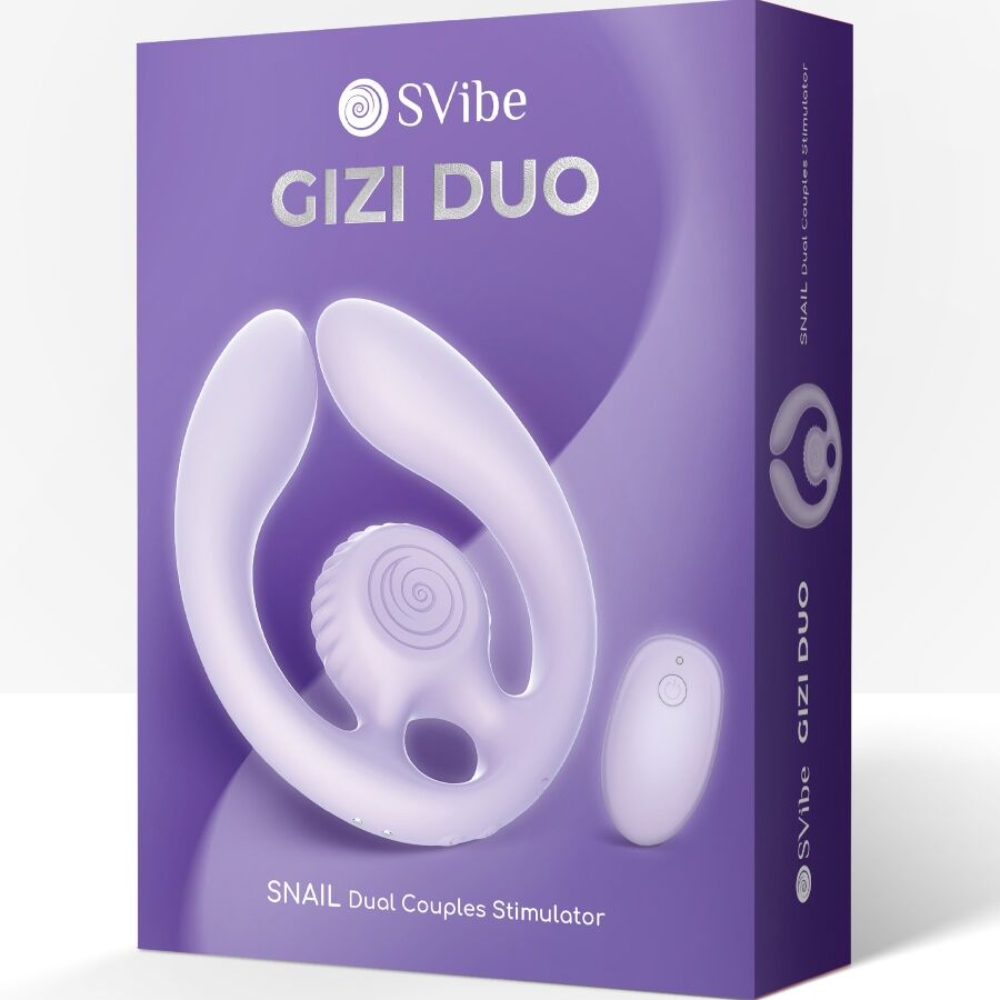 SNAIL VIBE - GIZI DÚO ESTIMULADOR DE PAREJAS CONTROL REMOTO LILA - Imagen 8