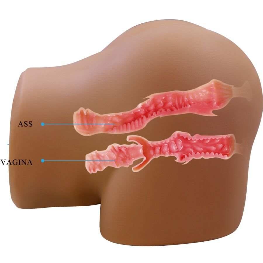 CRAZY BULL - GERIANN TRASERO FEMENINO REALISTA VIBRADOR  SUCCIONADOR CON SONIDO 5.5 KG - Imagen 7