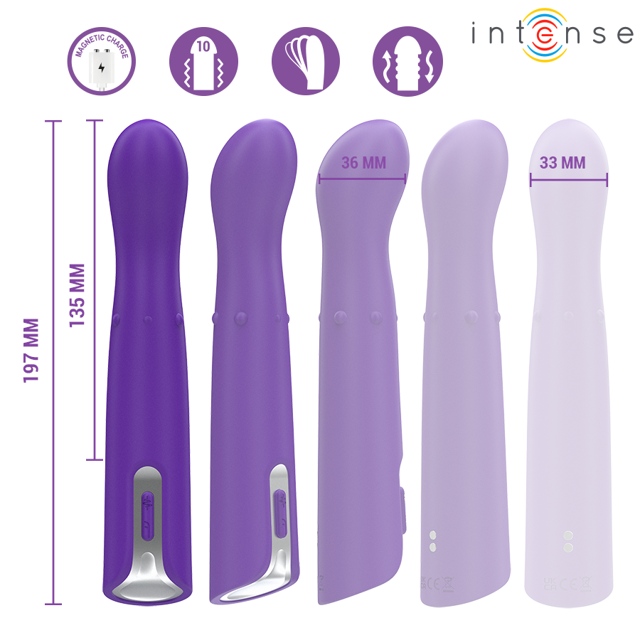 INTENSE - HELENA VIBRADOR UP DOWN MODO BEADS 13,5 CM - Imagen 3