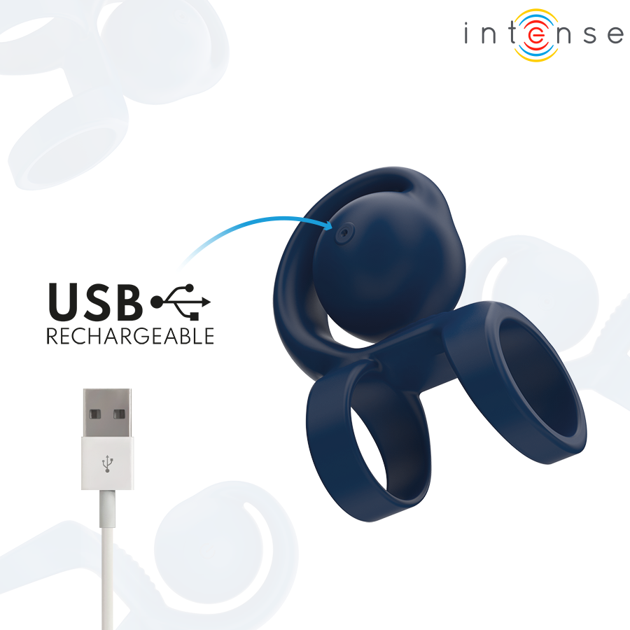 INTENSE - TYSON ANILLO POTENCIADOR CON CARACOL VIBRADOR Ø 3,2 CM - Imagen 7