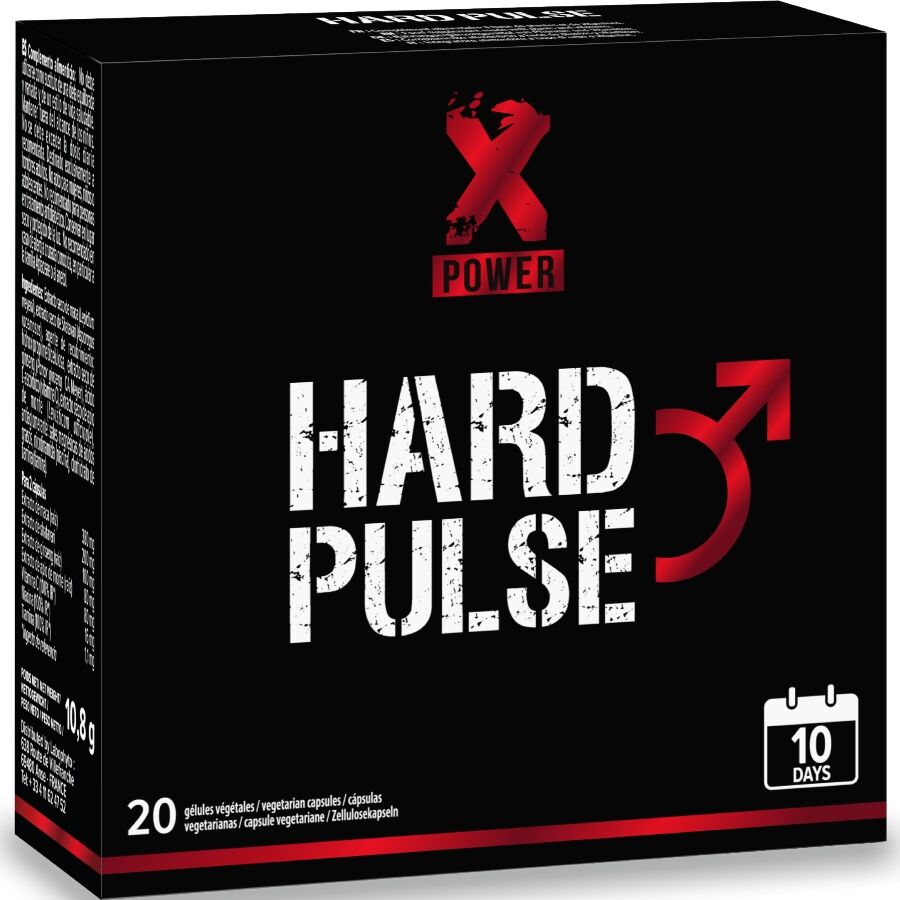 XPOWER - HARD PULSE TRATAMIENTO EXPRÉS 10 DÍAS ERECCIÓN Y RESISTENCIA 20 CÁPSULAS