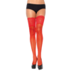 LEG AVENUE - MEDIAS ROJAS AUTOADHESIVAS CON ENCAJE ANCHO ONE SIZE