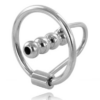 METAL HARD - ANILLO GLANDE CON PLUG URETRAL 30MM
