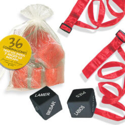INDEDIT - KIT BOLSA ORGANZA ATADURAS ROJO