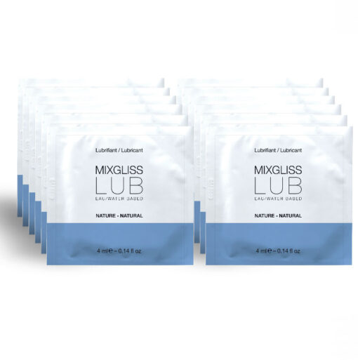 MIXGLISS - LUBRICANTE BASE DE AGUA NATURAL 12 MONODOSIS 4ML