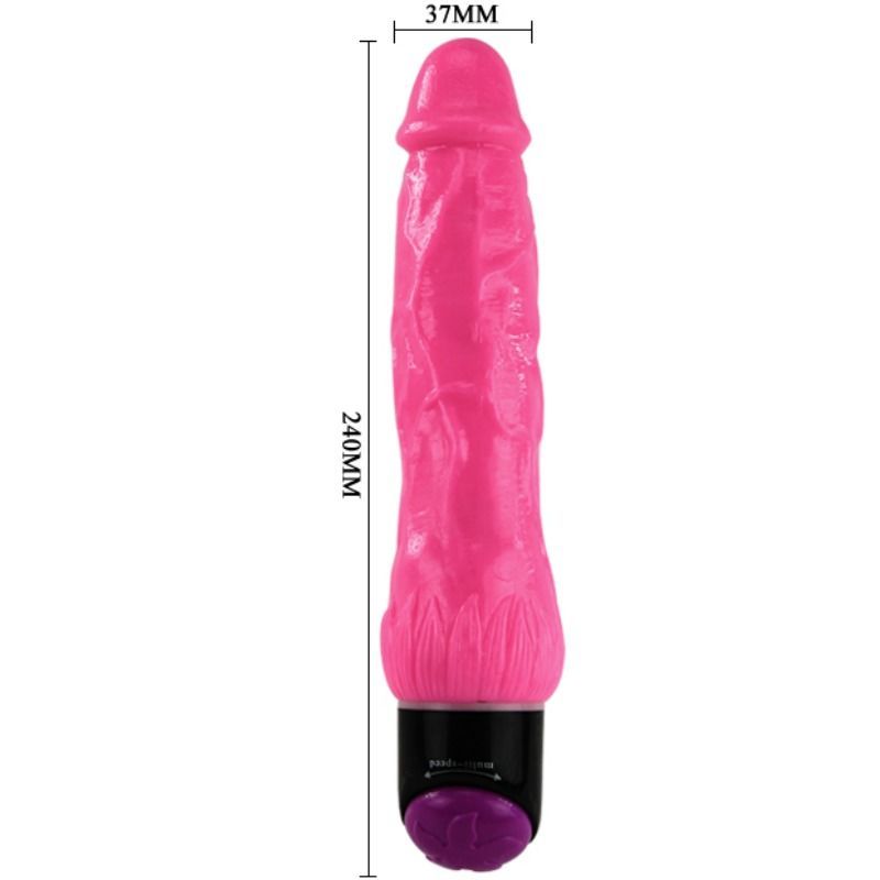 BAILE - COLORFUL SEX VIBRADOR REALISTICO LILA 24 CM - Imagen 4
