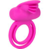 CALIFORNIA EXOTICS - DUAL CLIT FLICKER ENHANCER DOBLE ANILLO VIBRADOR DE SILICONA ROSA