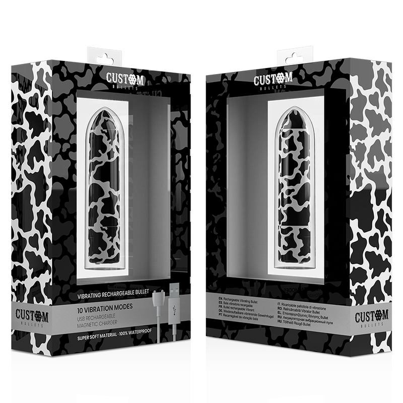 CUSTOM BULLETS - BALA RECARGABLE COW 10 INTENSIDADES - Imagen 4