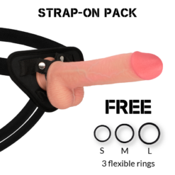 ROCKARMY - ARNÉS + LIQUID SILICONE DILDO PREMIUM KINGCOBRA 24CM