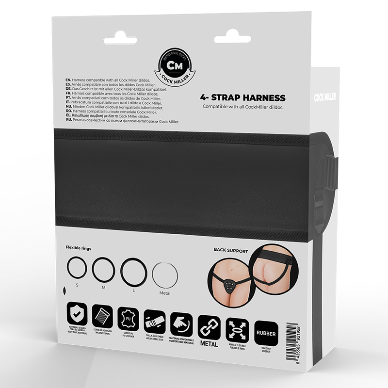 COCK MILLER ARNES + SILICONA DENSITY ARTICULABLE COCKSIL NEGRO 24 CM - Imagen 15