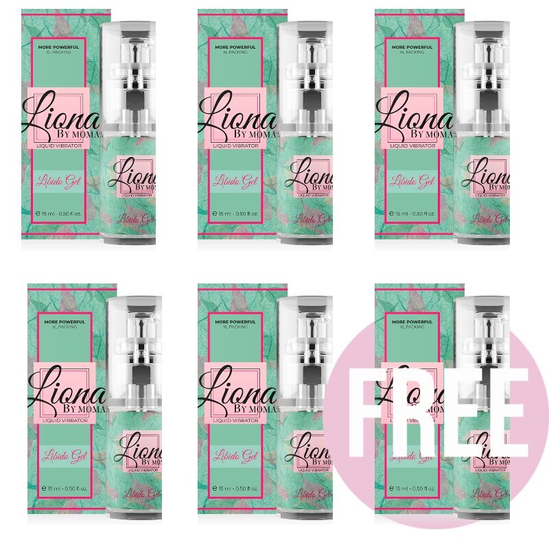 LIONA BY MOMA - VIBRADOR LIQUIDO LIBIDO GEL 15 ML 5+1 GRATIS