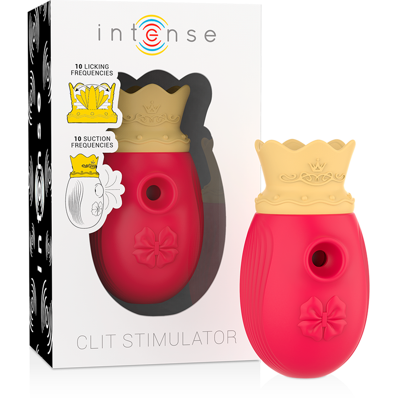 ESTIMULADOR CLÍTORIS 10 MODOS DE SUCCIÓN Y LICKING - ROJO