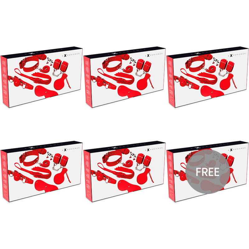 EXPERIENCE - BDSM FETISH KIT SERIE ROJO 5+1 GRATIS