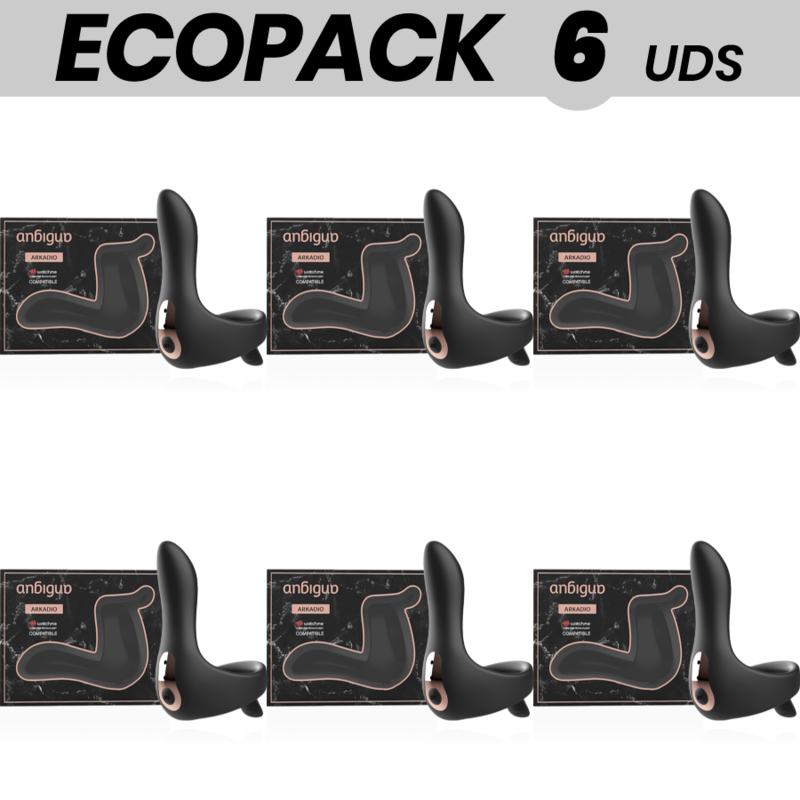 ECOPACK 6 UDS - ANBIGUO ARKADIO ESTIMULADOR GLANDE  PERINEO COMPATIBLE CON WATCHME WIRELESS TECHNOLOGY