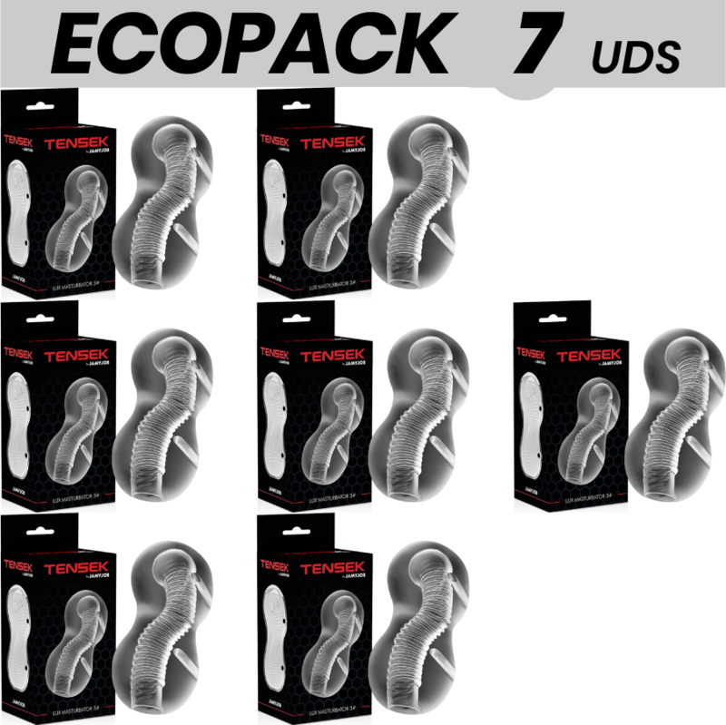 ECOPACK 7 UDS - JAMYJOB EXTREME MASTURBADOR TENSEK 3 TRANSPARENTE