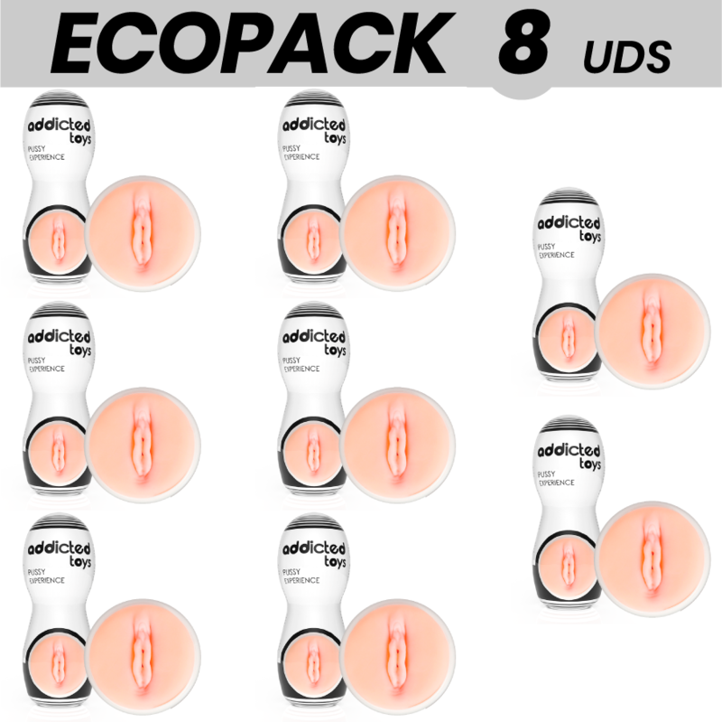 ECOPACK 8 UDS - ADDICTED TOYS MASTURBADOR VAGINA 2.0