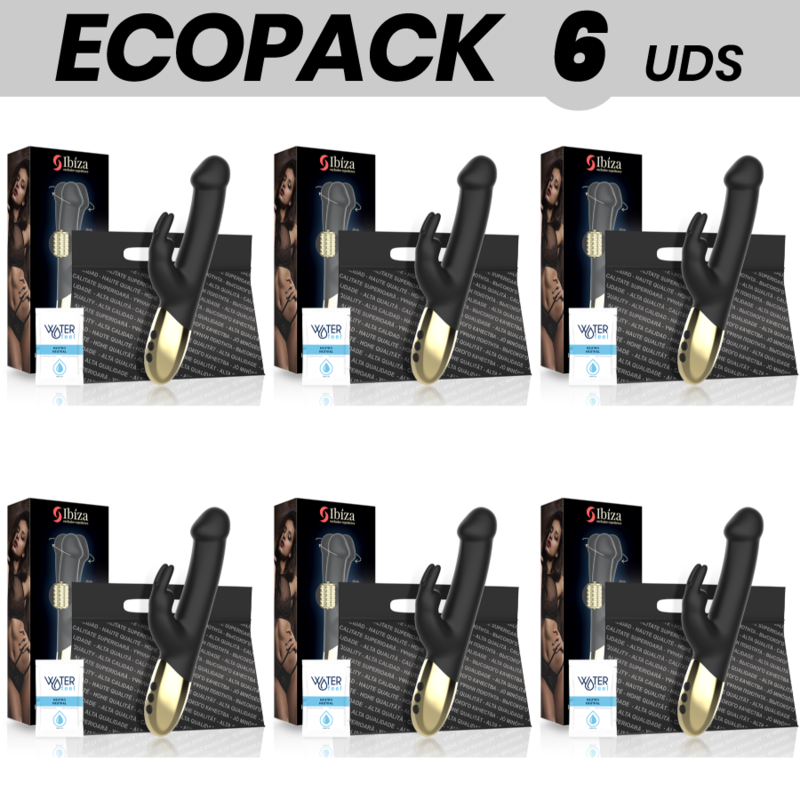 ECOPACK 6 UDS - IBIZA VIBRADOR ROTADOR RABBIT