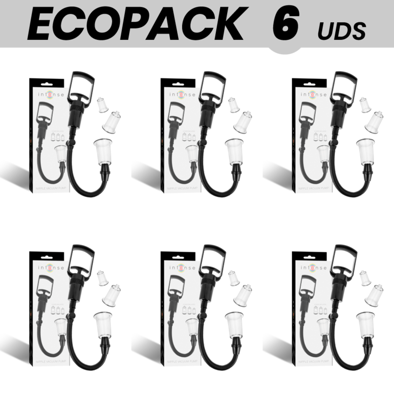 ECOPACK 6 UDS - INTENSE PUMP SUCCIONADOR PEZONES MUJER