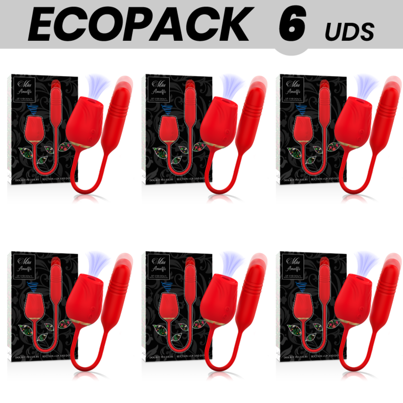 ECOPACK 6 UDS - MIA AMALFI DOBLE PLEASURE SUCCIONADOR + UP AND DOWN