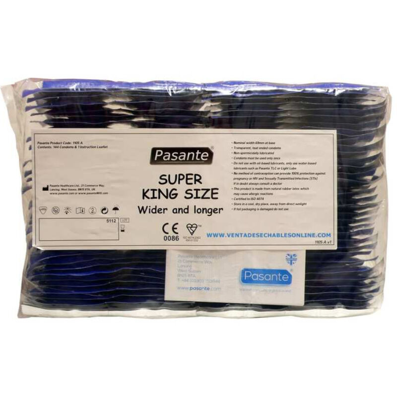 PASANTE - PRESERVATIVO TAMAÑO SUPER KING BOLSA 144 UNIDADES - Imagen 3