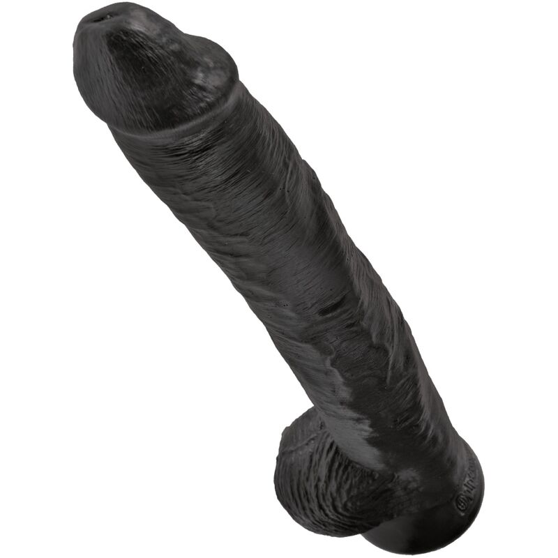 KING COCK - PENE REALÍSTICO CON TESTÍCULOS 30.5 CM NEGRO - Imagen 3