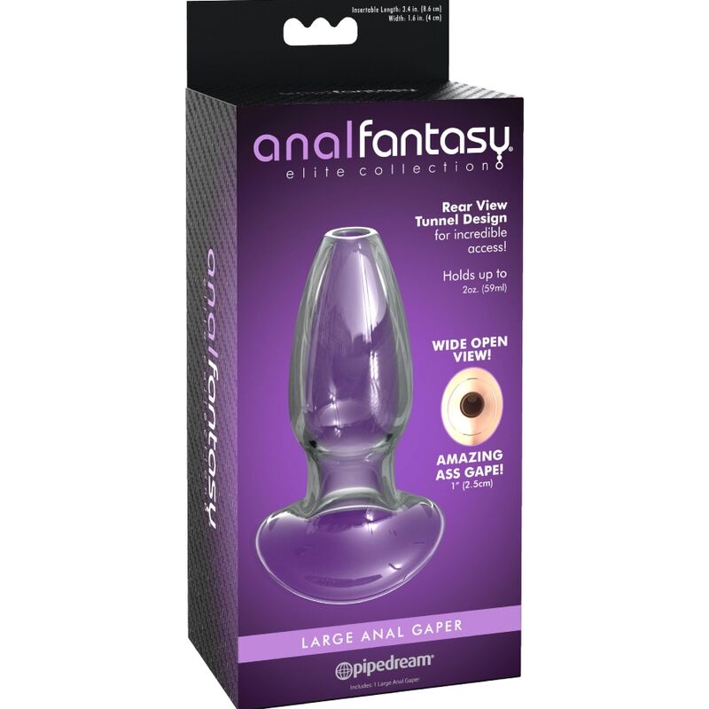 PLUG ANAL DE CRISTAL ERGONÓMICO IMPERMEABLE