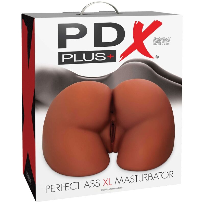 MASTURBADOR PERFECT ASS XL DOBLE ENTRADA MARRON - Imagen 4