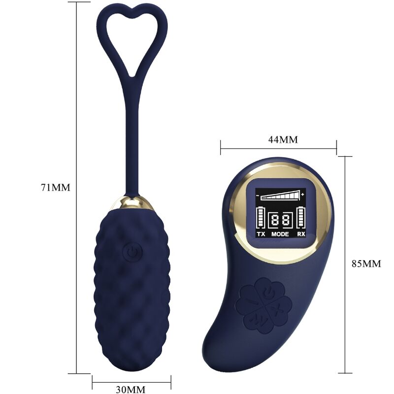 PRETTY LOVE - VIVIAN HUEVO VIBRADOR CONTROL REMOTO AZUL - Imagen 5